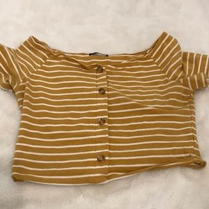 YELLOW STRIPED TEE (L)